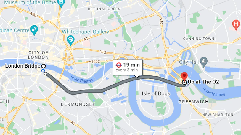 Up at the O2 | Directions, Location, & Tips